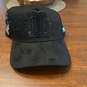 MEXICO X BELICO  Black Embellished Cap